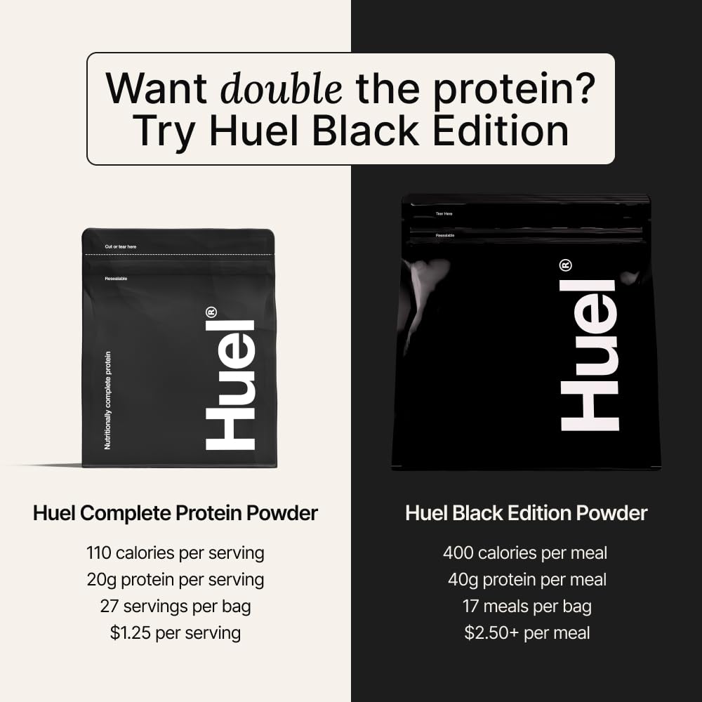 Repas sur le pouce: Huel Fraise en shake nourrissant