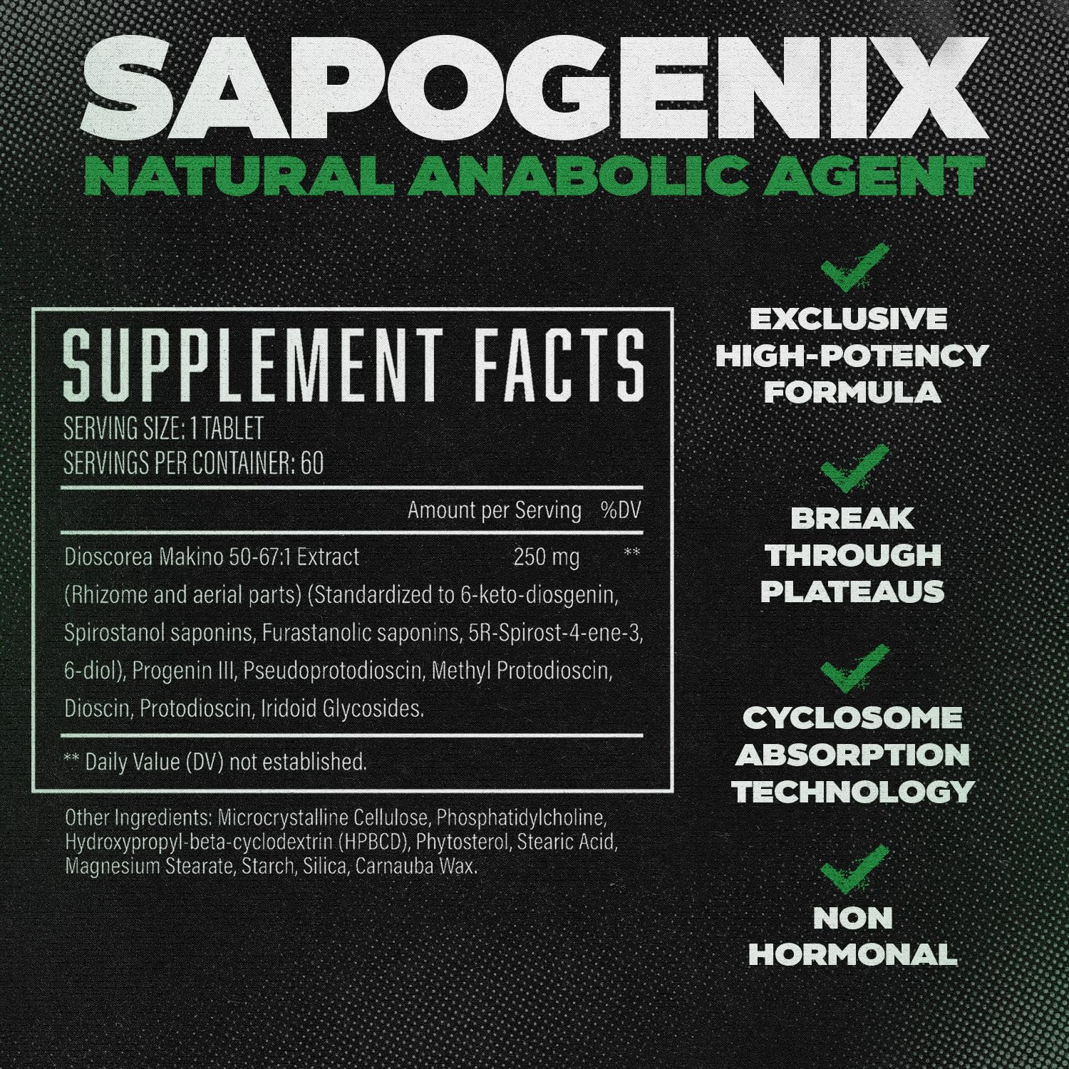 Sapogenix tablettes en action avec absorption maximale grâce à Cyclosome.