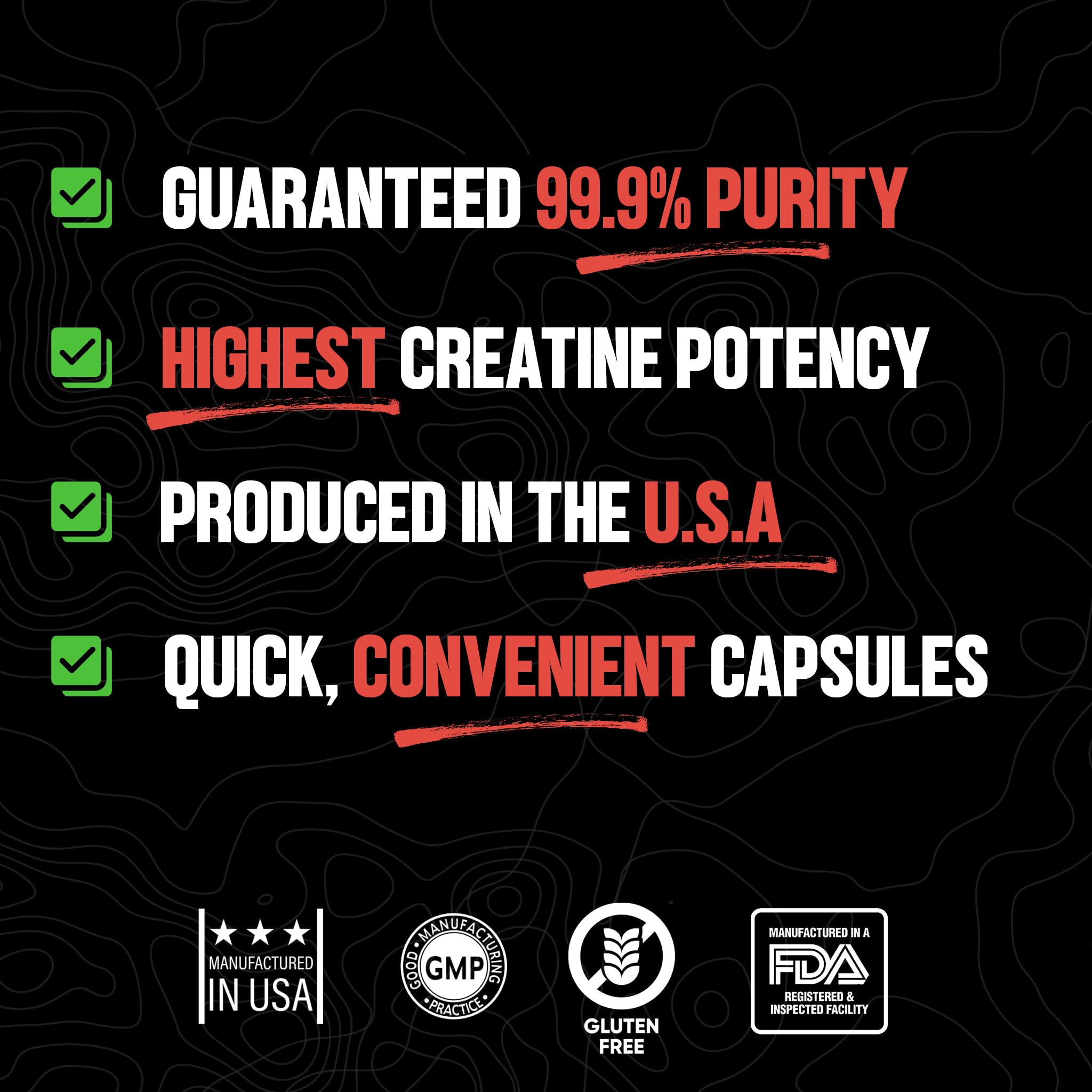 Huge Supplements Creatine Monohydrate – dose 5 g en capsules, performance potentielle