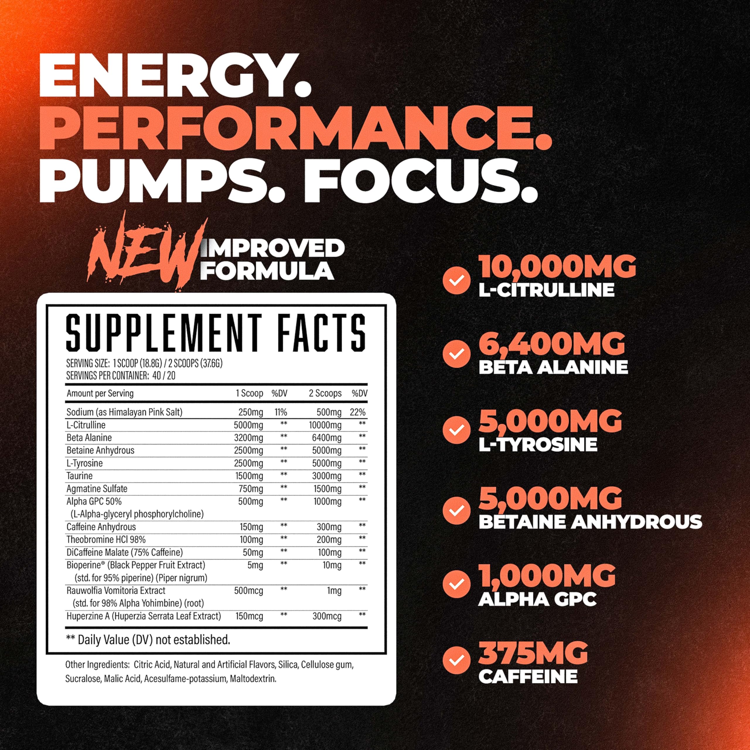 Huge Supplements Wrecked Pré-Entraînement concentration accrue pendant l’effort.