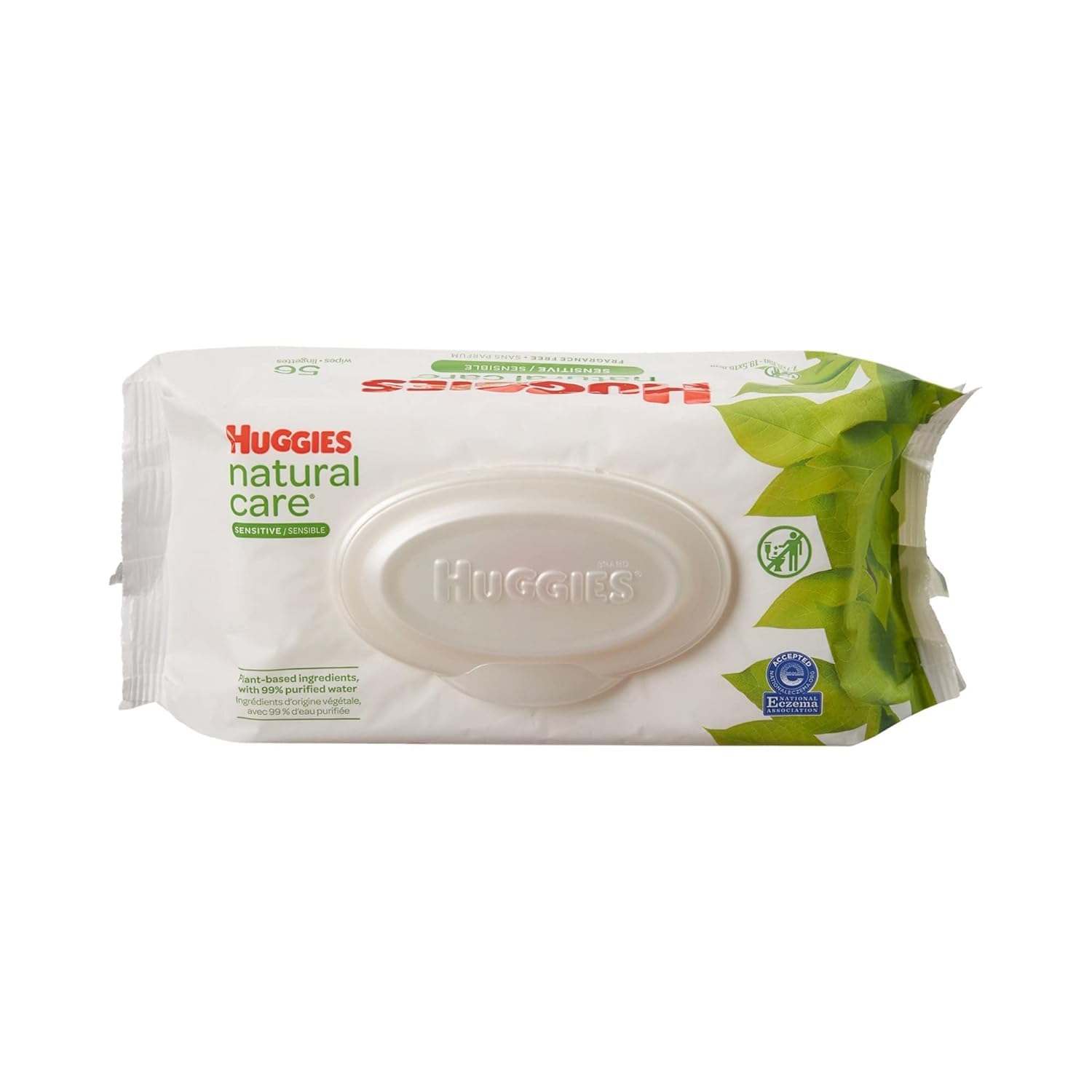 Huggies lingettes format souple, faciles à refermer et emporter.