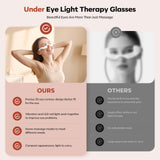 HuixinLine Lunettes masseuses: microcourant doux pour revitaliser le contour des yeux et lisser l'apparence.