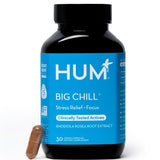 HUM Big Chill, bouteille et etiquette visibles, calme quotidien possible.