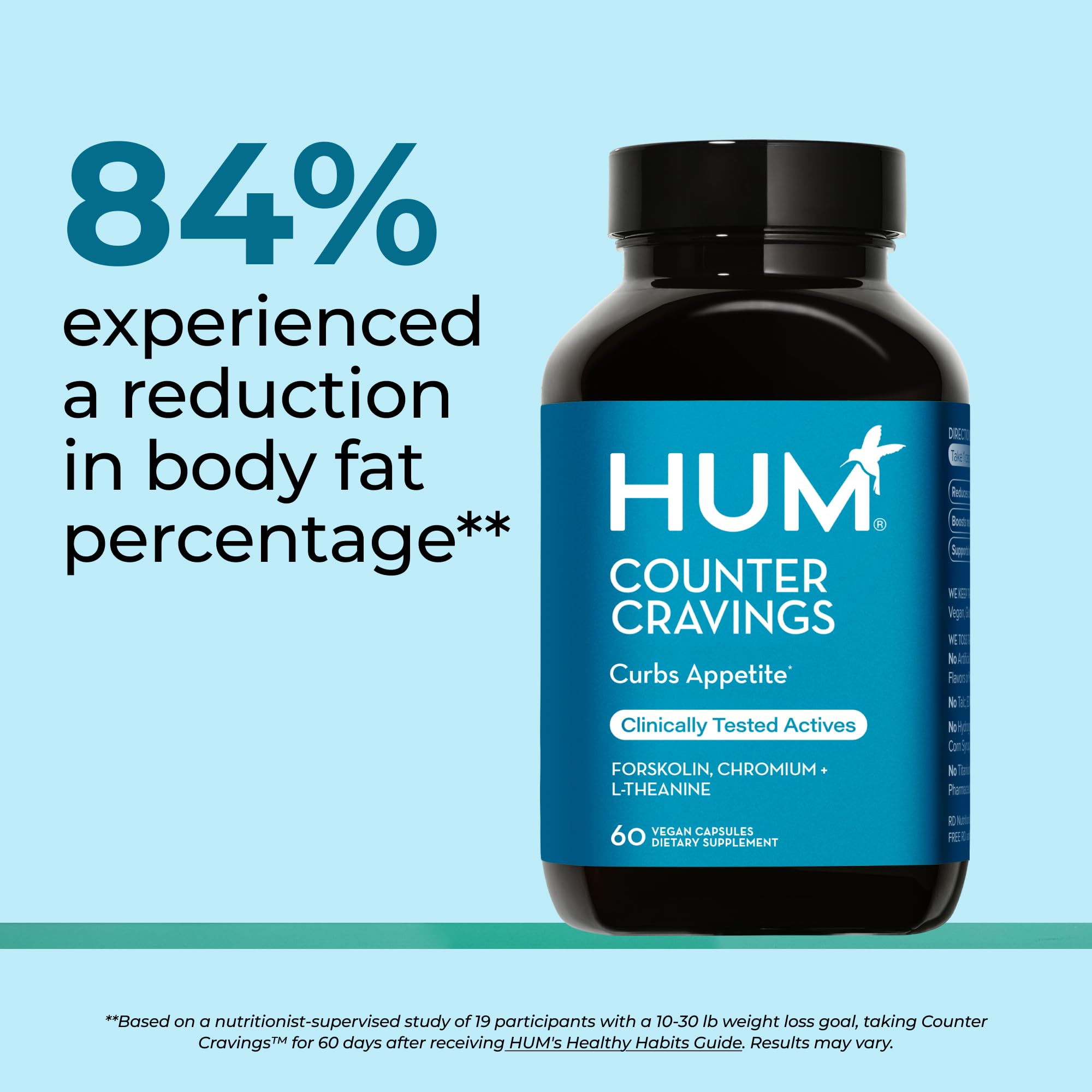 Hum Counter Cravings - Extrait de Forskohlii pour soutenir les routines quotidiennes.