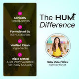 Hum Daily Cleanse – Emballage recyclable reflétant une approche responsable.