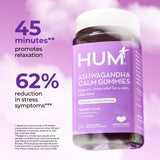 Emballage HUM Calm Ashwagandha et L-théanine bien présenté.