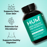 Hum Skin Squad Probiotiques: gélules prêtes à prendre pour soutien digestif et peau