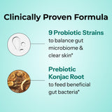 Hum Skin Squad Probiotiques: prise quotidienne facile et pratique sans se soucier du repas