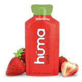 Gel énergétique HÜMA CHIA ENERGY GEL fraises, pratique avant l'entraînement.