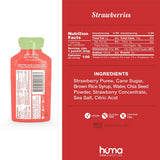 Hüma Chia Energy Gel gros plan ingrédients naturels et fruits