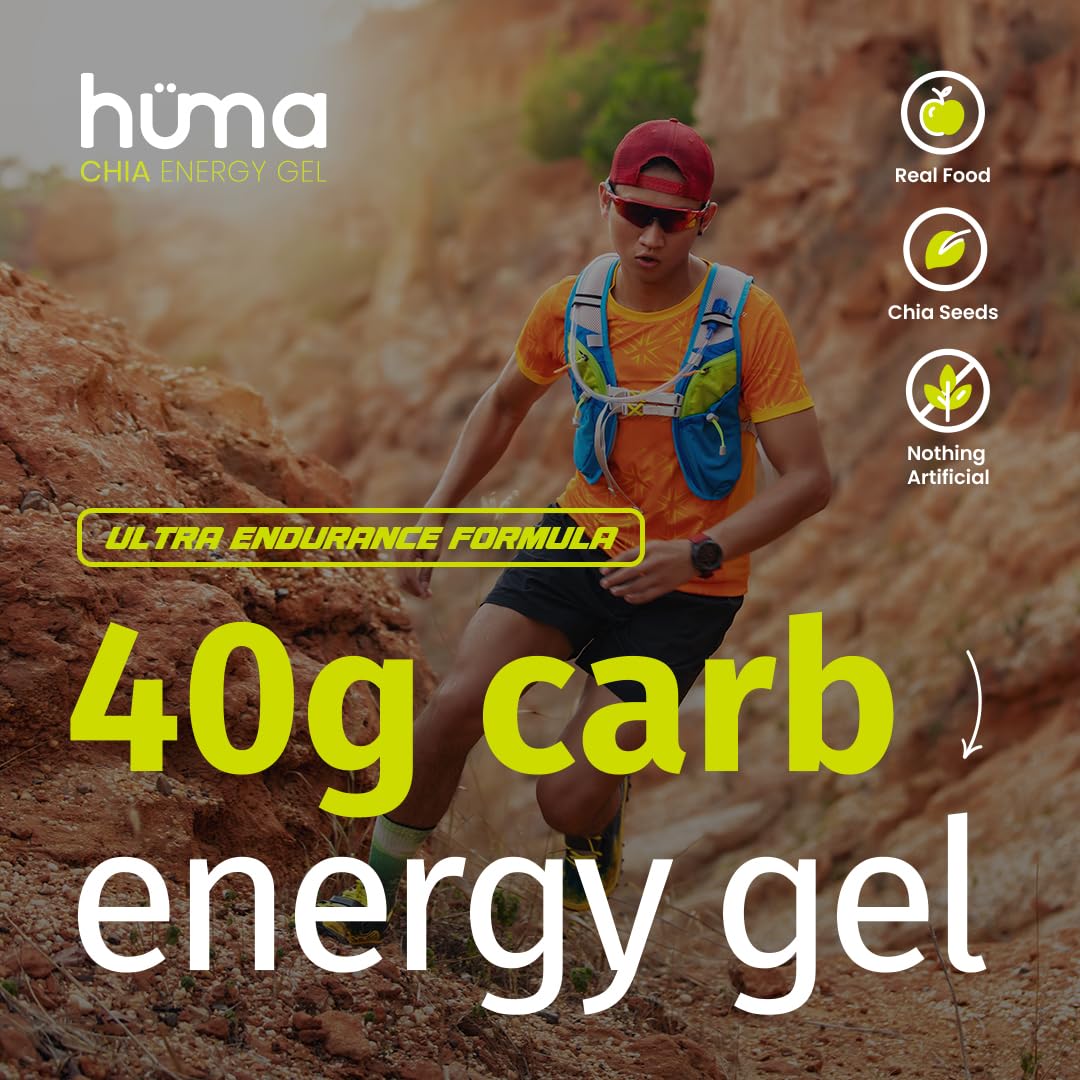 HÜMA CHIA ENERGY GEL ingrédients-naturels, sources réelles pour soutenir l'effort.