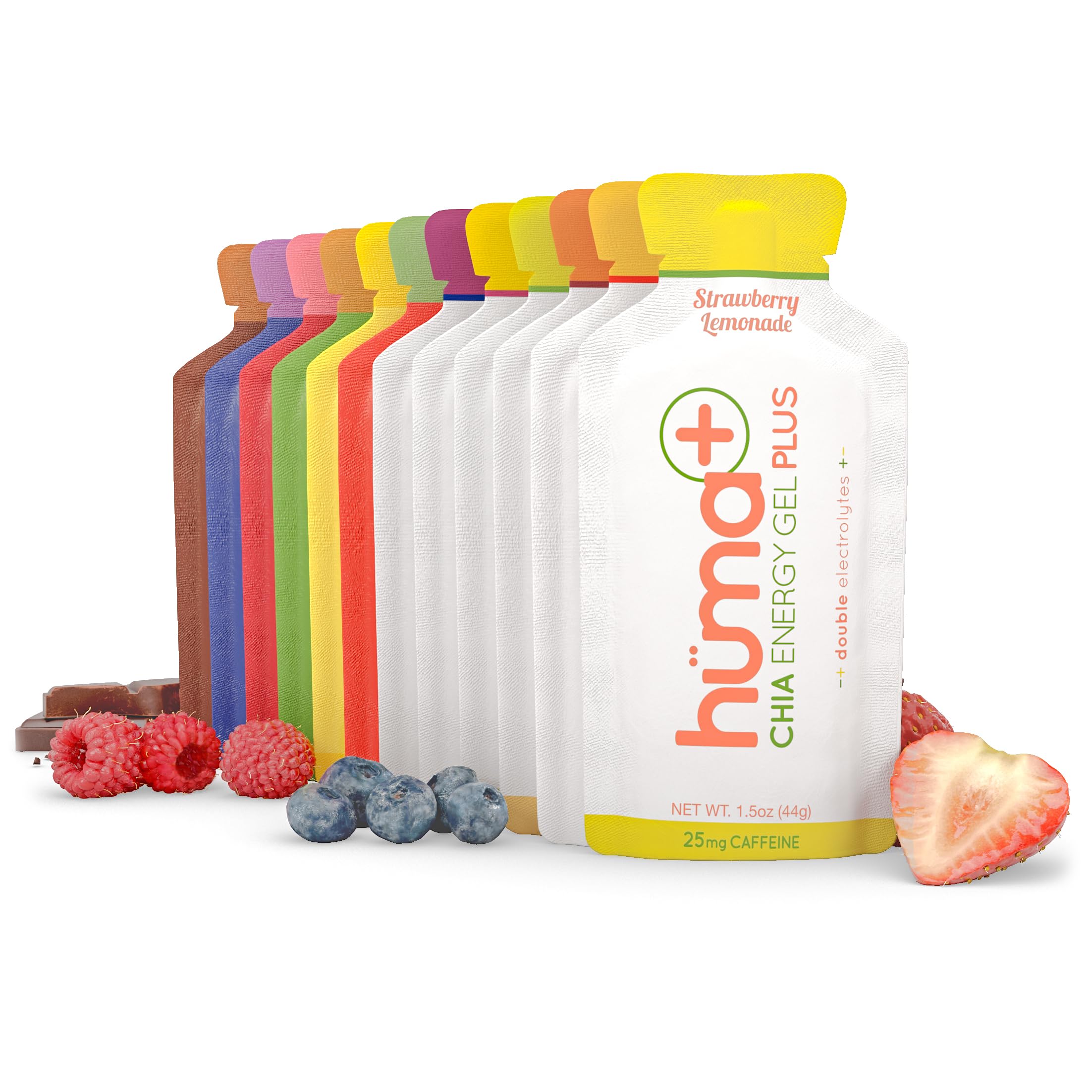 HÜMA Chia Energy Gel Original Plus – ensemble du pack – énergie naturelle pour l’entraînement