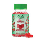 Gommes D3 Human Beanz au goût fraise dans un pot attractif.