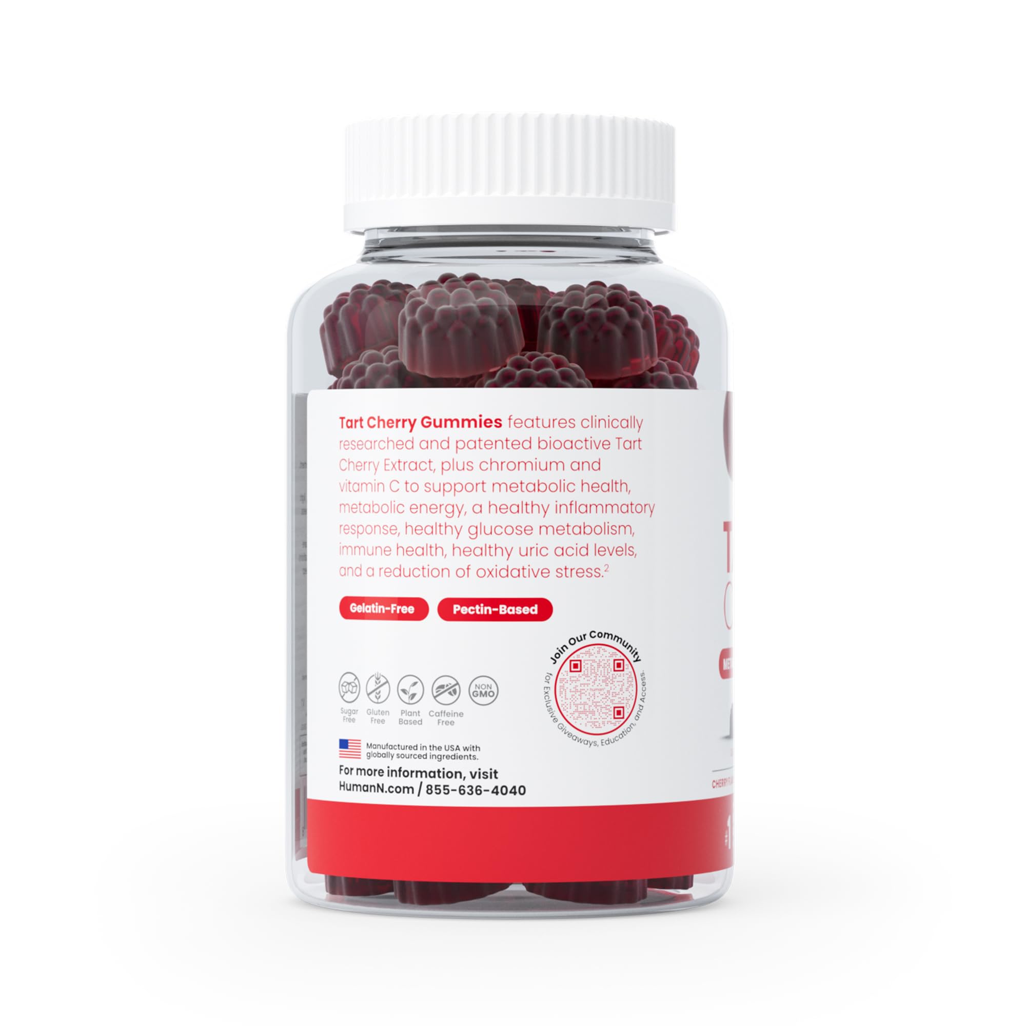 Plan nutritionnel Cerise-Tarte Humann: 500 mg d'extrait par portion.