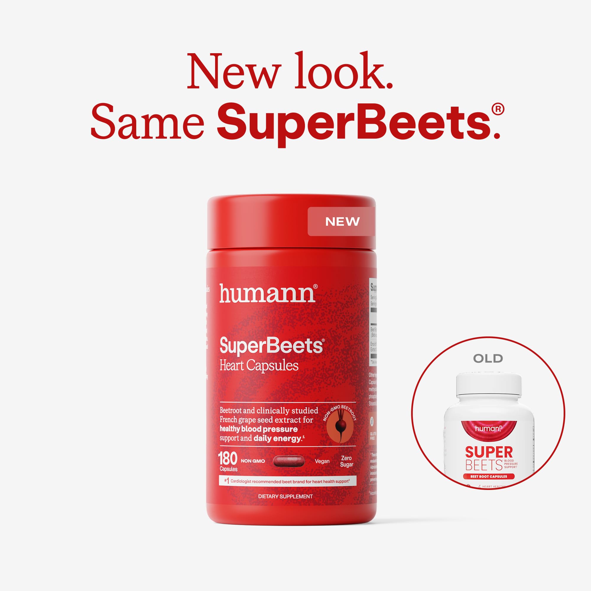 Les capsules Humann SuperBeets, faciles à avaler dans votre routine quotidienne.