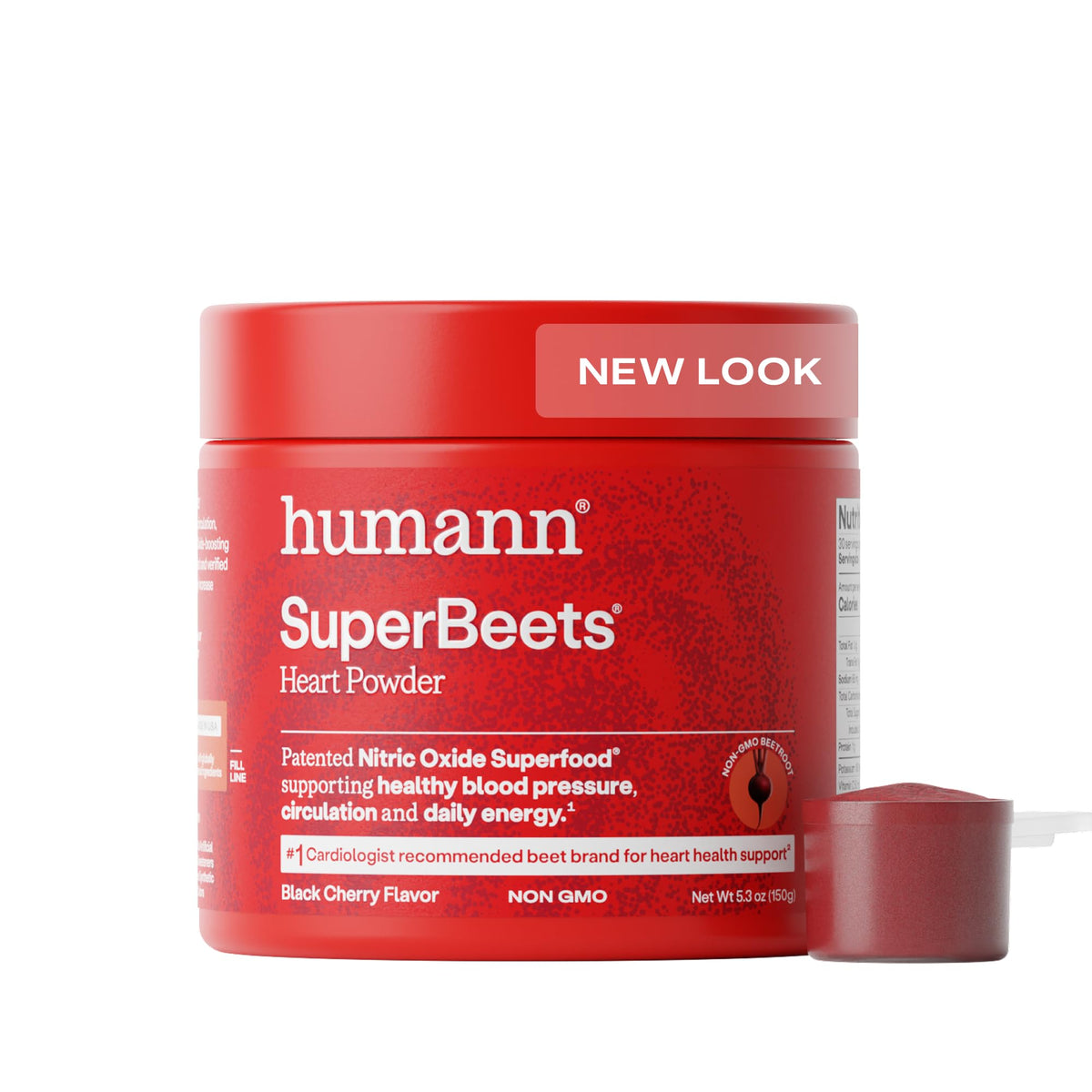Humann SuperBeets poudre betterave cerise noire, goût agréable et soutien potentiel à l énergie naturelle