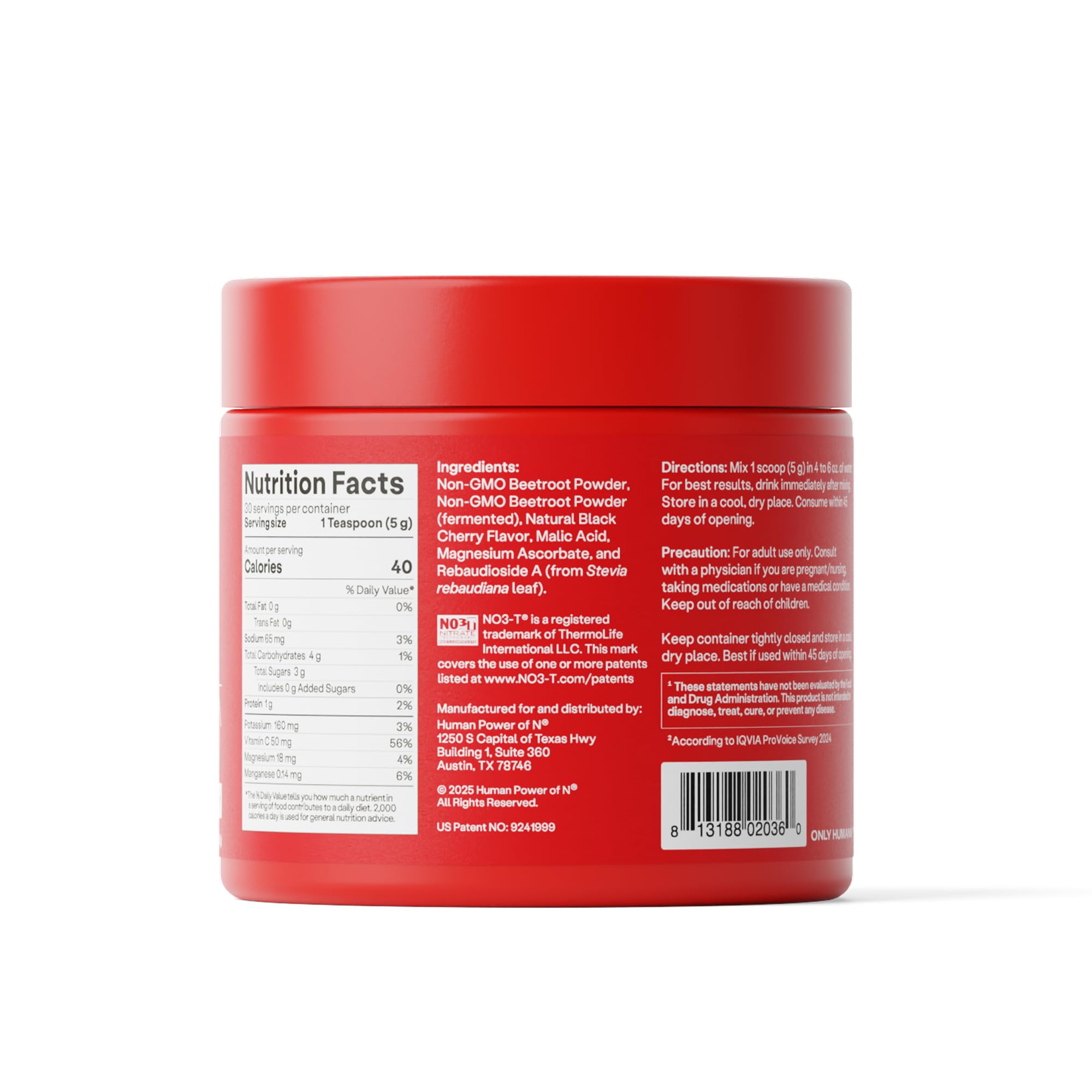 Humann SuperBeets portion individuelle, pratique pour une routine quotidienne