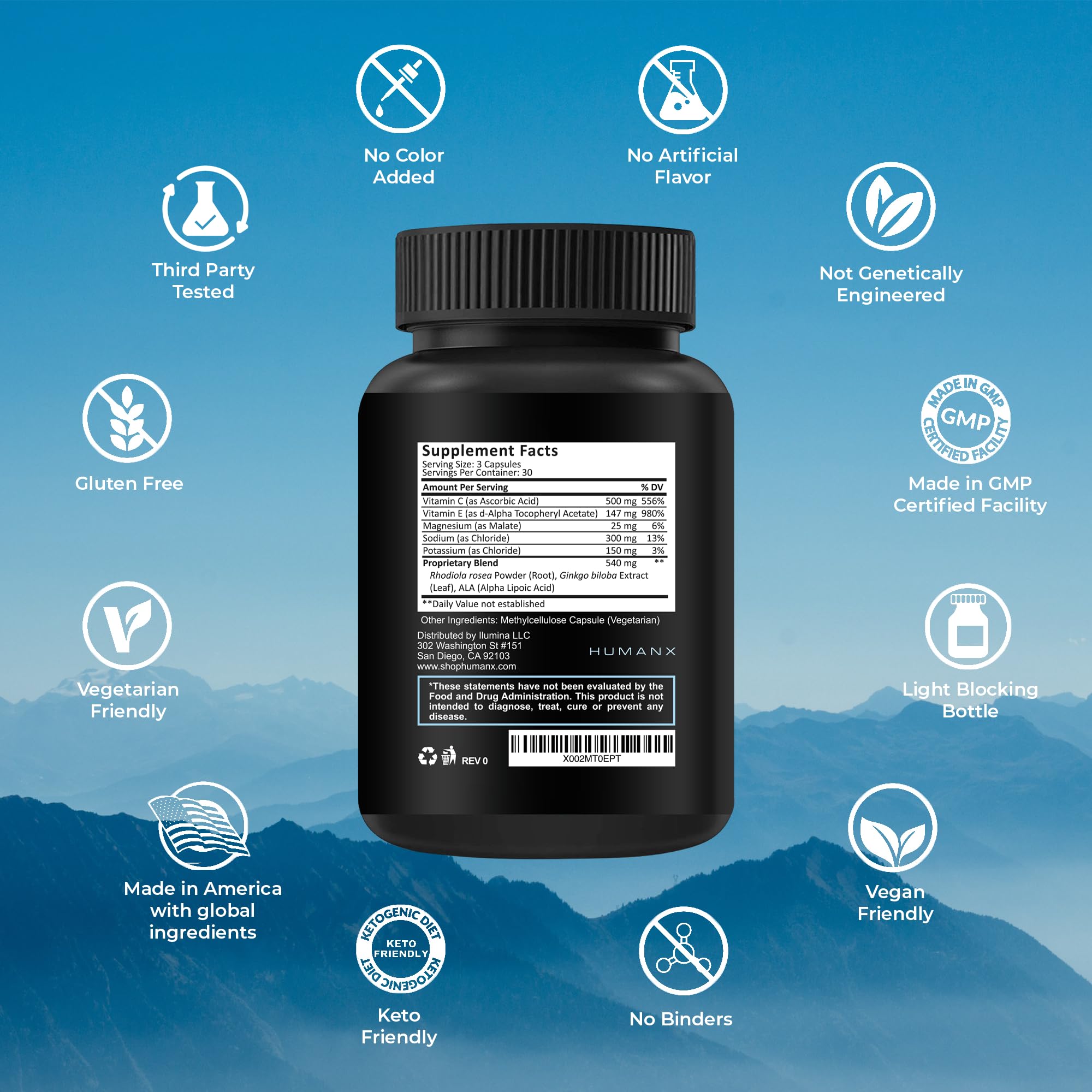 HumanX Altitude Assist – dosage-sport-montagne: soutien lors d'efforts en altitude.