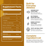 Hunnee H Energy Golden Boost, formule à cinq ingrédients sans additifs inutiles.