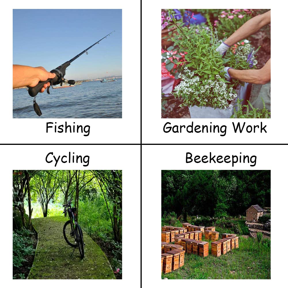HunterBee usage en plein air pour pêche, jardinage et activités extérieures.
