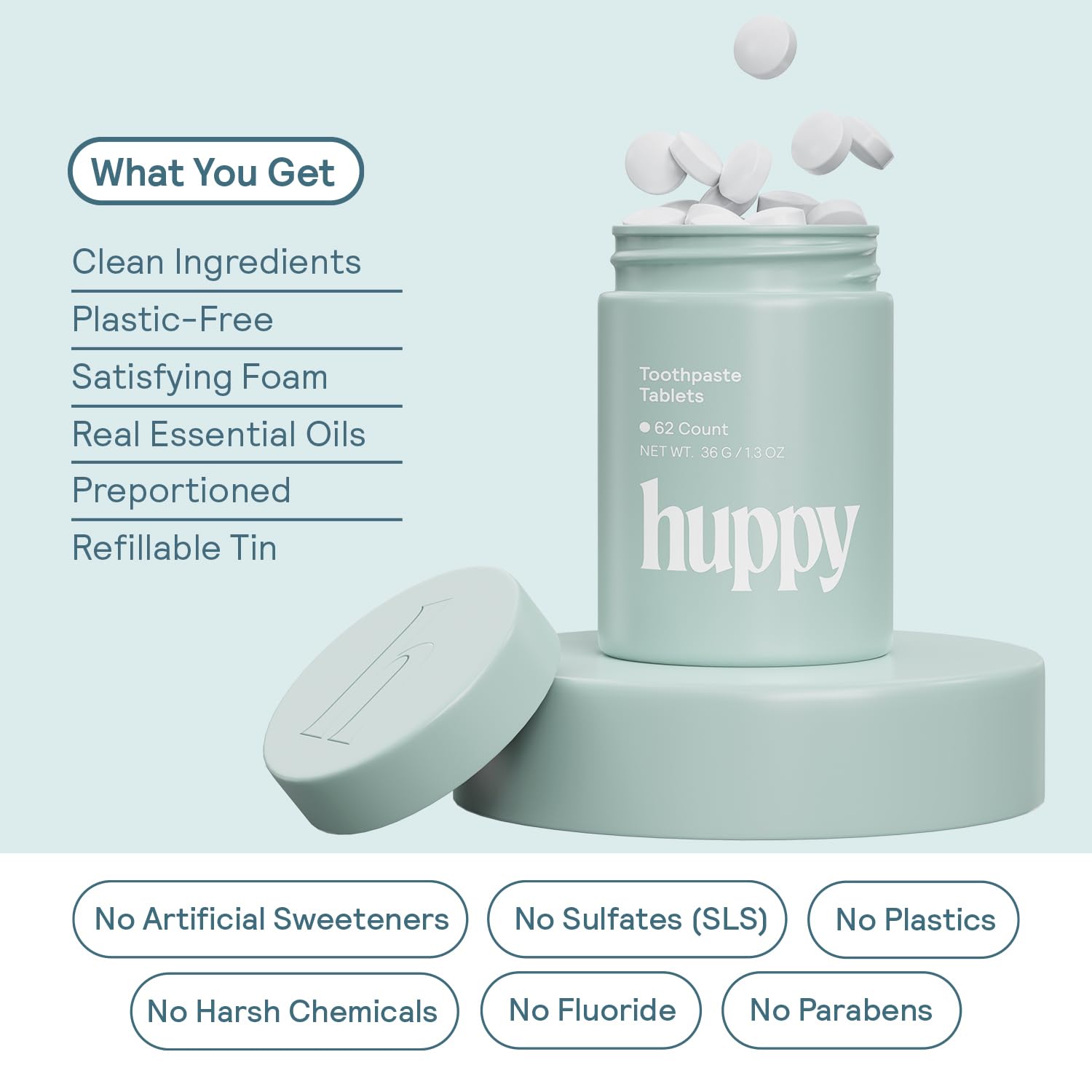 Huppy nano-hydroxyapatite favorisant la reminéralisation naturelle des dents