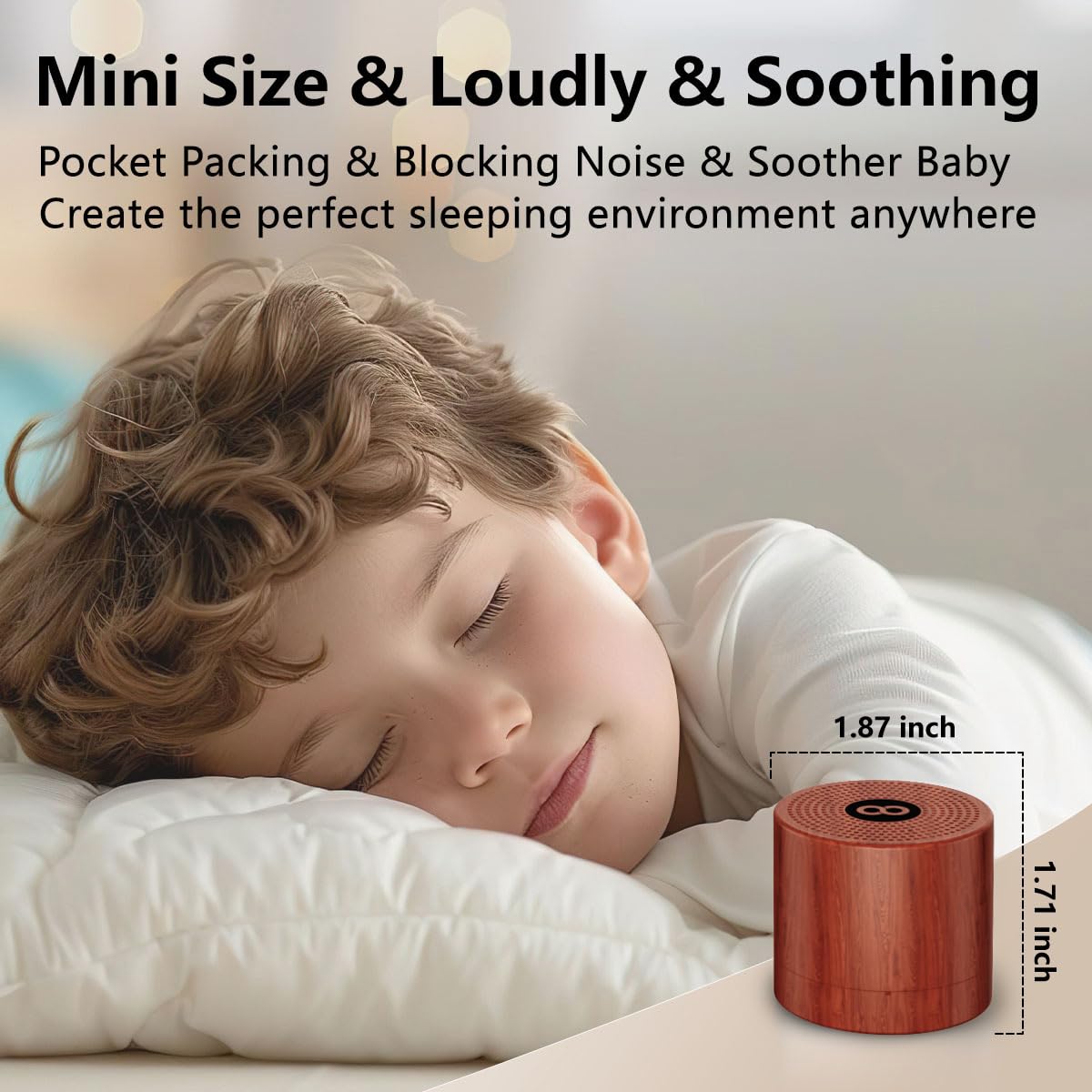 Machine Hushing batterie rechargeable – écoute sans fil en déplacement.