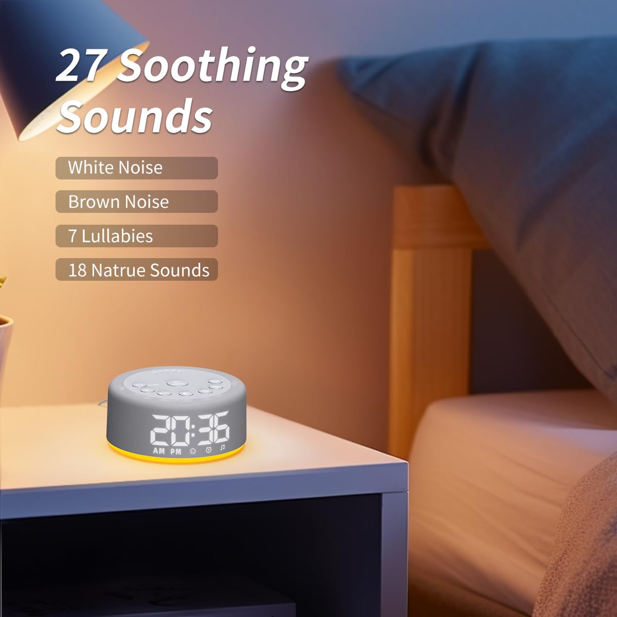 Hushing Machine: veilleuse nocturne à 12 couleurs pour une ambiance personnalisée.