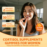 Gommes cortisol HUUAYAO, texture douce et goût orange.