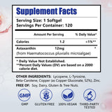 HUXINSK Astaxanthine 12 mg – chaque gélule apporte 12 mg d’antioxydant naturel