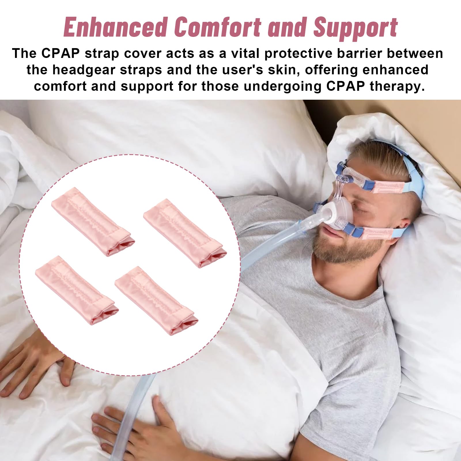 HWEIUA universel CPAP: compatible avec ResMed, DreamWear et autres sangles