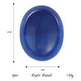 Hxswkk pierre palmaire chakra bleue agate dans la main, pratique anti-stress potentielle.