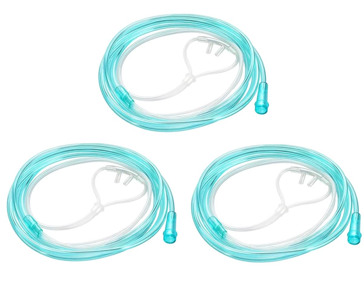 Cannule nasale HXZSYT haute débit avec tube vert doux et confortable.