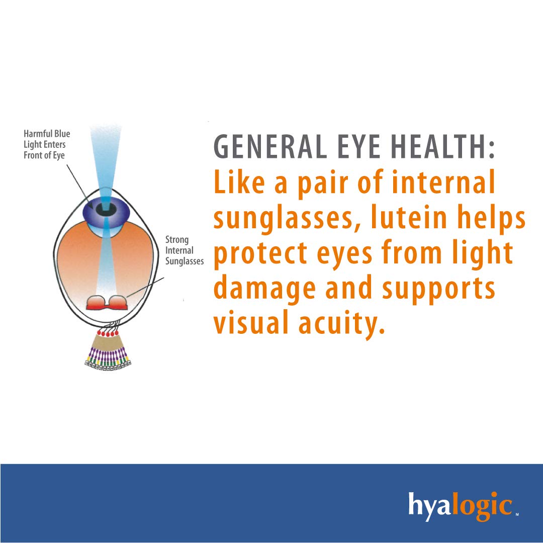 HylaVision par Hyalogic: lutéine et zéaxanthine pour la clarté visuelle.