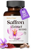 HyberVive saffran extrait en bouteille, énergie naturelle et humeur équilibrée.