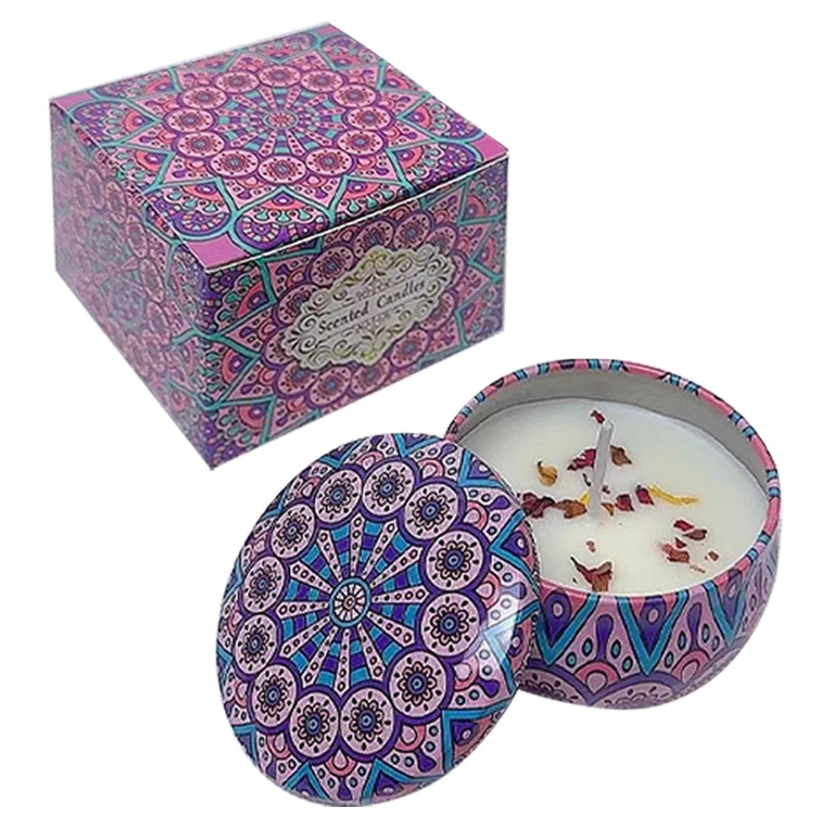 Bougie HYCSC Gardenia dans une jolie boîte, parfaite pour créer une ambiance raffinée.