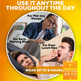 Patch Hydralit d’énergie discret, compatible avec les vêtements.
