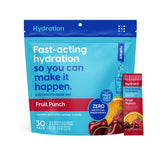 HYDRANT poudre électrolyte fruit punch emballage: pratique à emporter pour l'hydratation