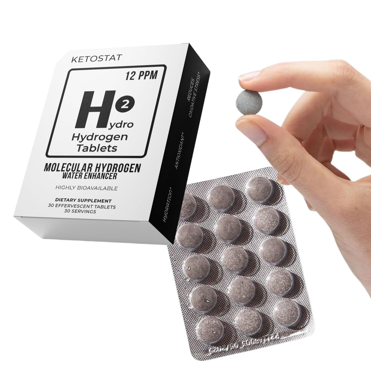 HYDRO HYDROGEN TABLETS – préparation d'eau enrichie par dissolution rapide