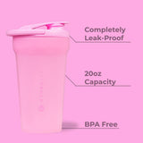 HydroJug Shaker Design Léger 20oz, parfait pour la salle de sport et le sac