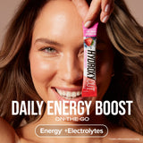 Hydroxycut Drink Mix emballage de 21 sachets pour voyage.