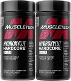 Hydroxycut Hardcore Elite : bouteille et pack double pour énergie et concentration au quotidien.