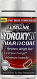Hydroxycut Hardcore – étiquette ingrédients présente la formulation clé.