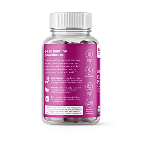 Hyland's Gommes Sureau Noir Plus – boîte de 60 gommes idéale pour voyage.