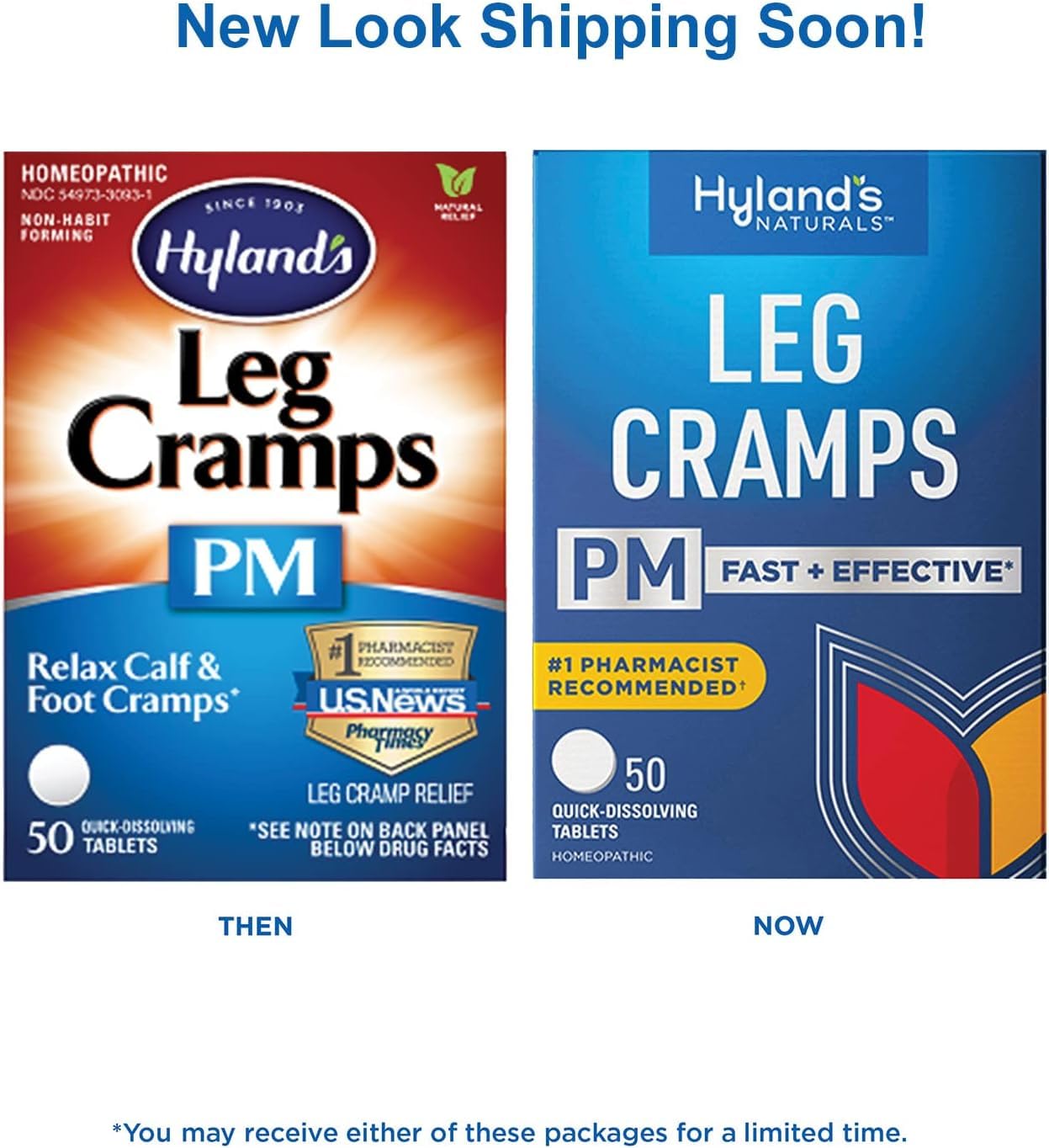 Hyland's Leg Cramps PM – etiquette lisible et informations claires.
