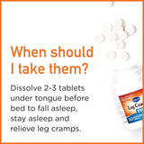 Hyland's Leg Cramps PM – tablettes faciles à avaler le soir.