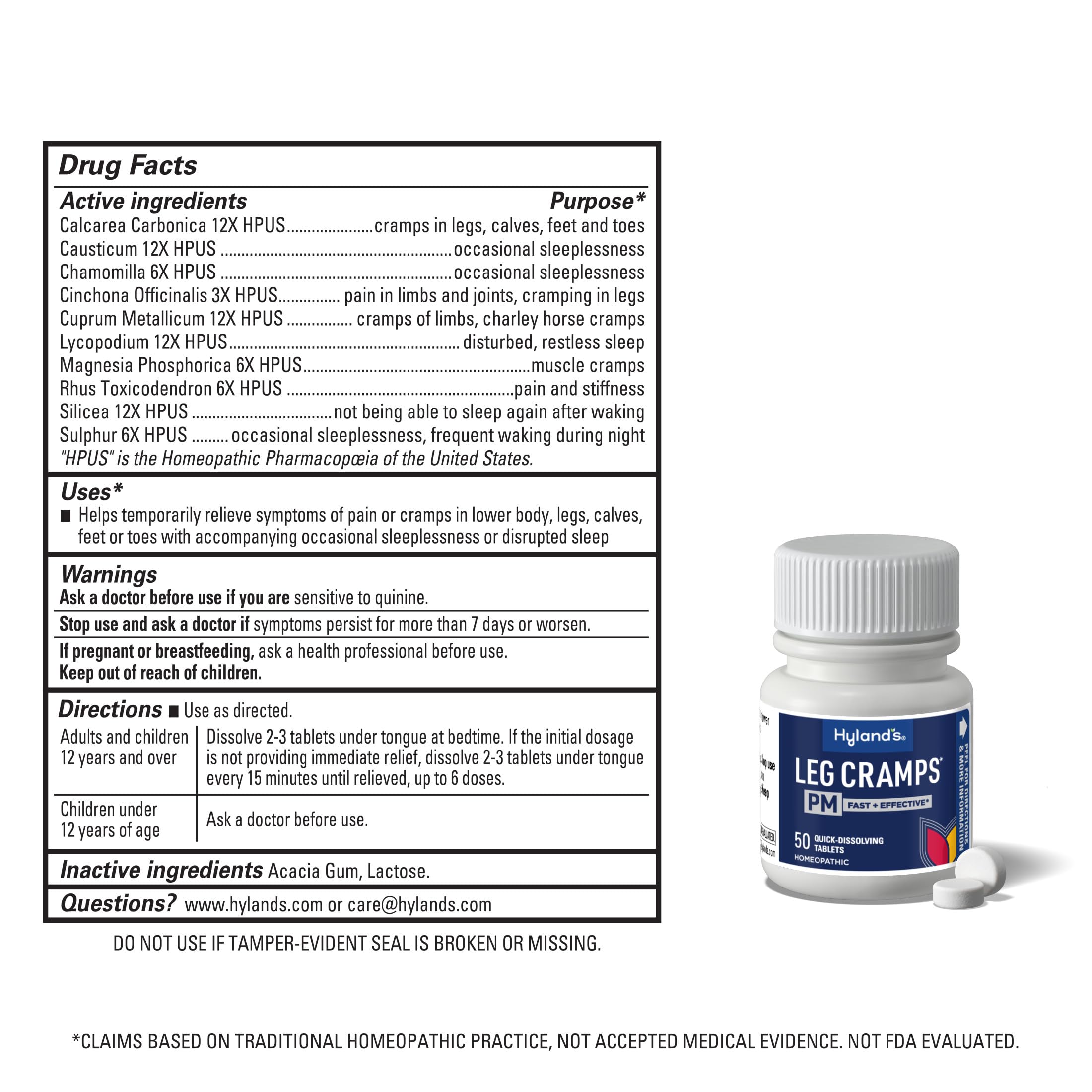 Hyland's Leg Cramps PM, usage familial pratique
