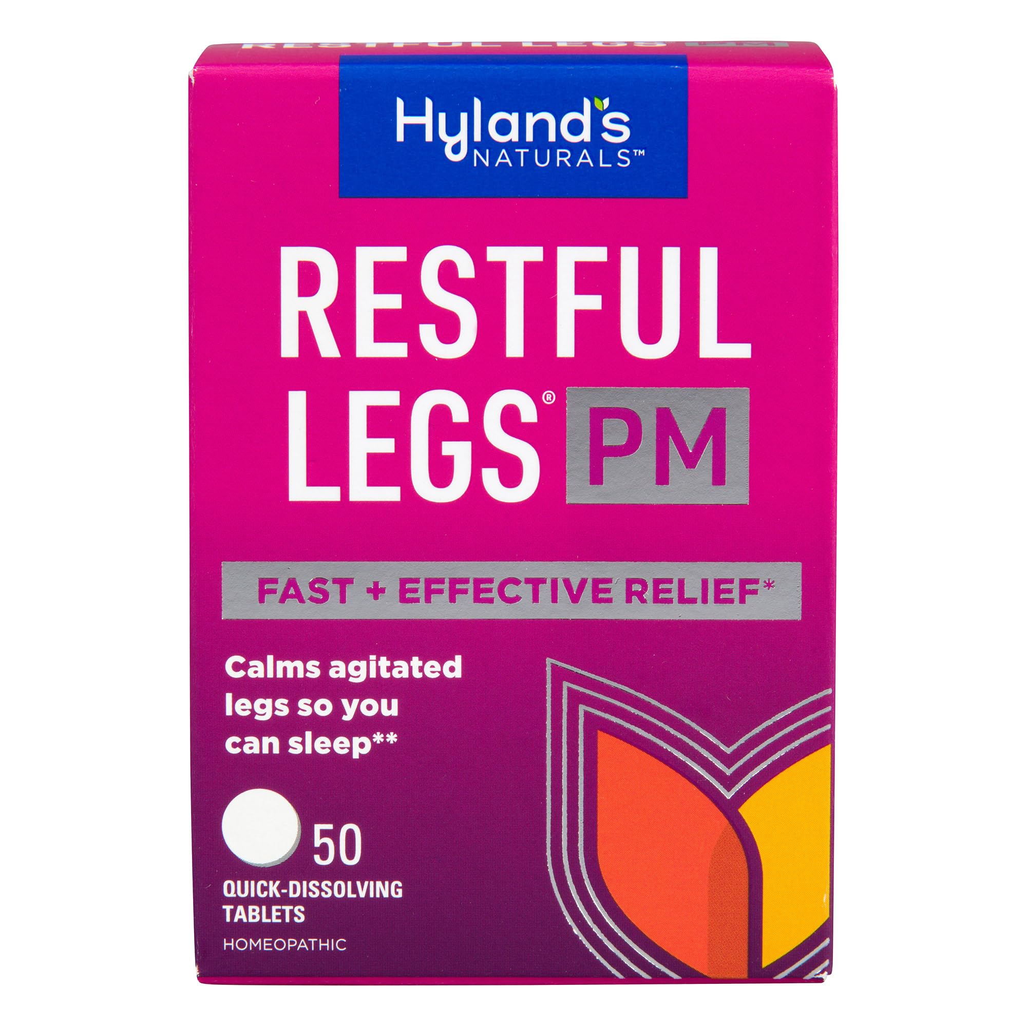 Hyland's Restful Legs PM — Bouteille visible, soutien potentiel au sommeil.