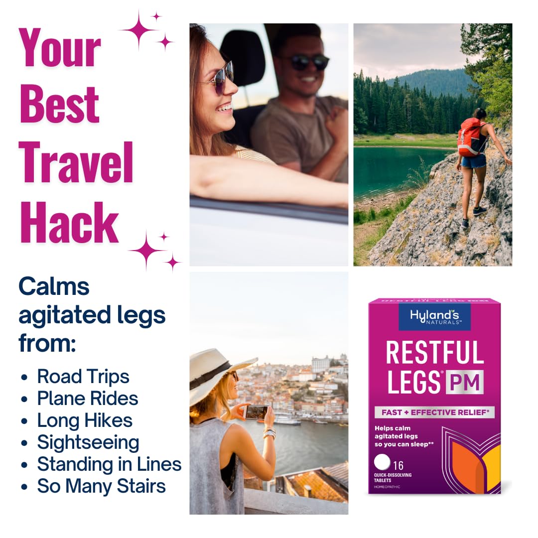 Hyland's Restful Legs PM — Informations claires sur l'emballage pour planifier.