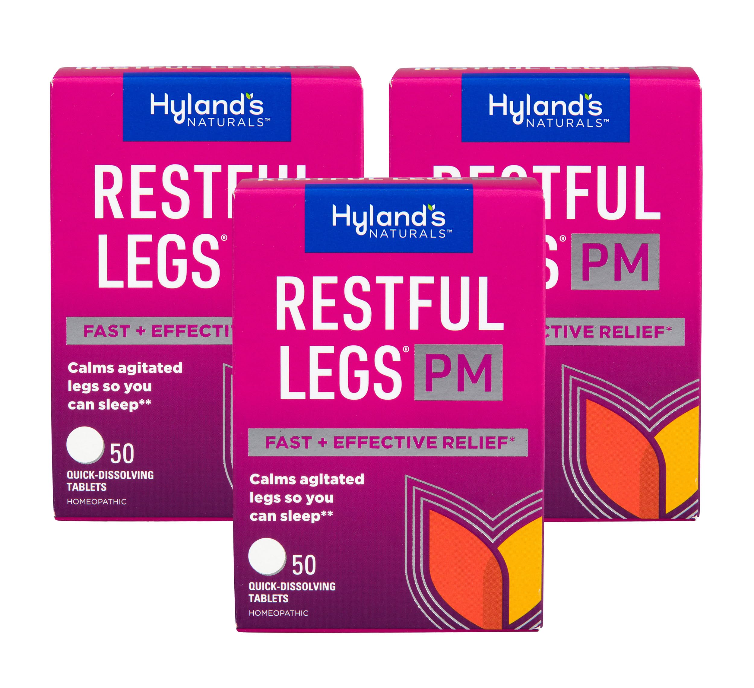 Hyland's Restful Legs PM — Tablettes à dissolution rapide faciles à prendre.