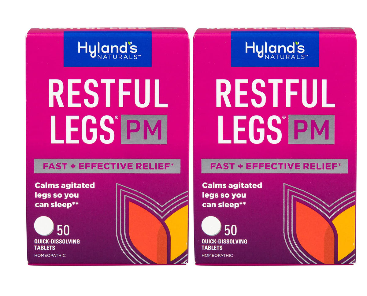 Hyland's Restful Legs PM, comprimés à dissolution rapide soulagent les jambes agitées pour dormir